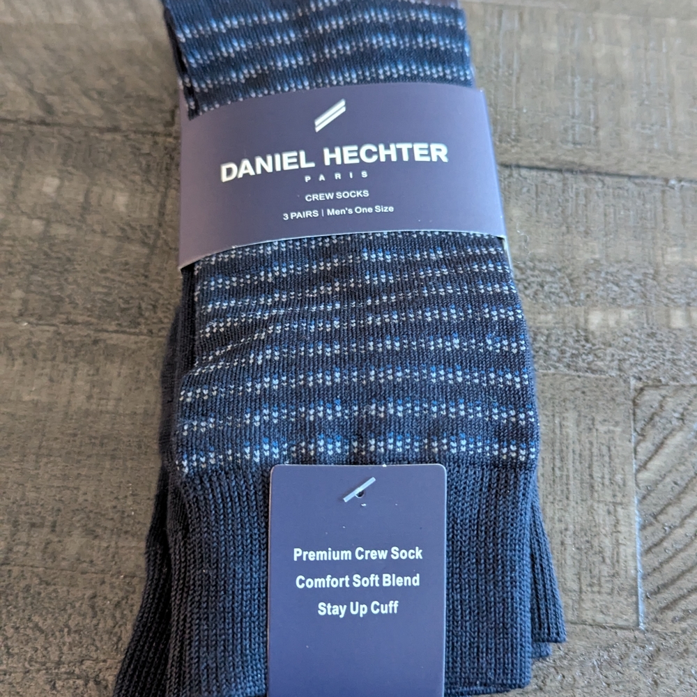 Daniel Hechter Men's Crew Socks - Black